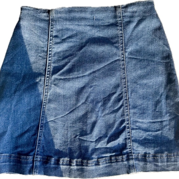 BDG urban outfitters Everyday Full Zip Up Denim Mini Skirt XS - Picture 5 of 5
